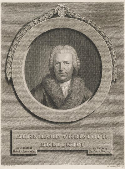 Bernhard Christoph Breitkopf by Ernst Gottlob